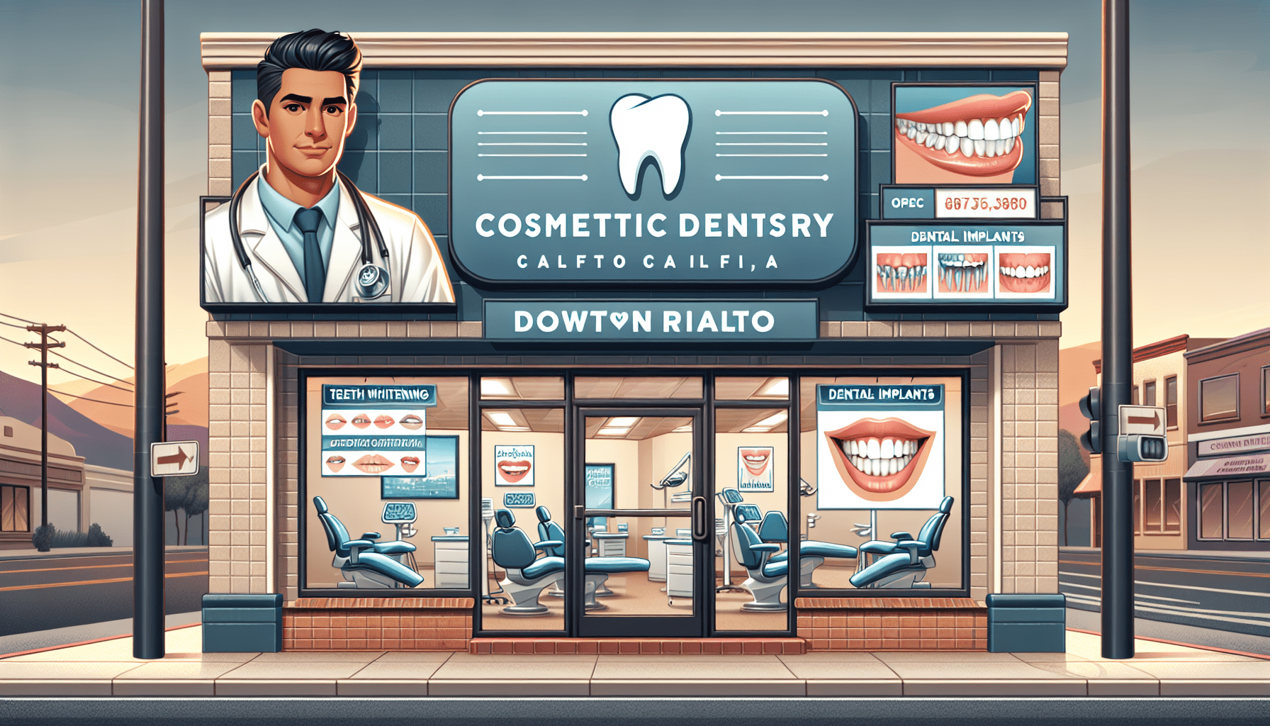 Cosmetic Dentist In Downtown Rialto California Calif CA