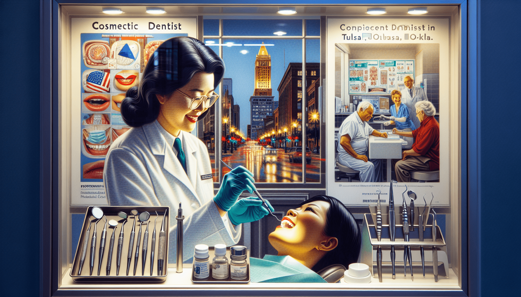 Cosmetic Dentist In Downtown Tulsa Oklahoma Okla OK